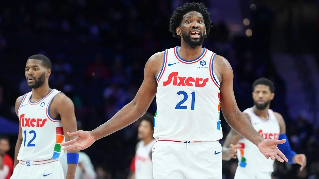 76人大胜老鹰，恩比德统治内线